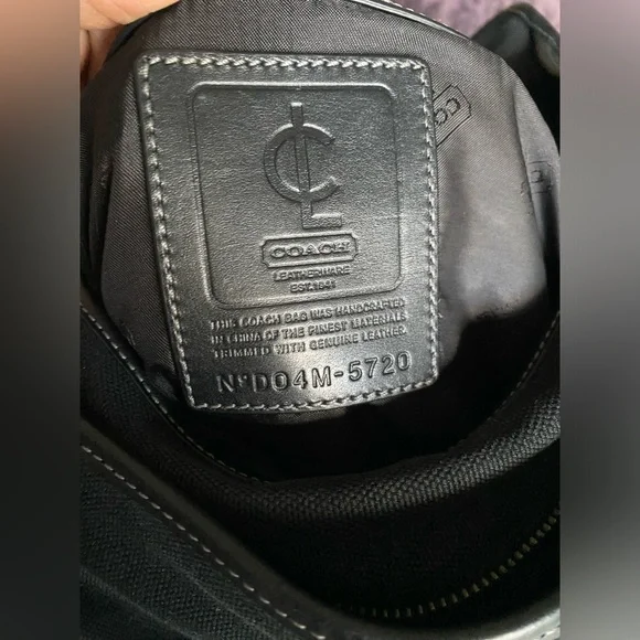 Coach canvas messenger bag
